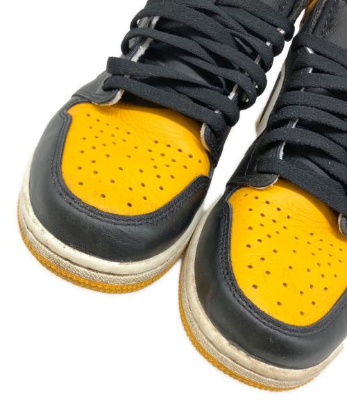 NIKE（ナイキ）NIKE (ナイキ) Air Jordan 1 Retro High OG（エアジョーダン1 レトロ ハイ OG） イエロー×ブラック サイズ:US 9の古着・服飾アイテム