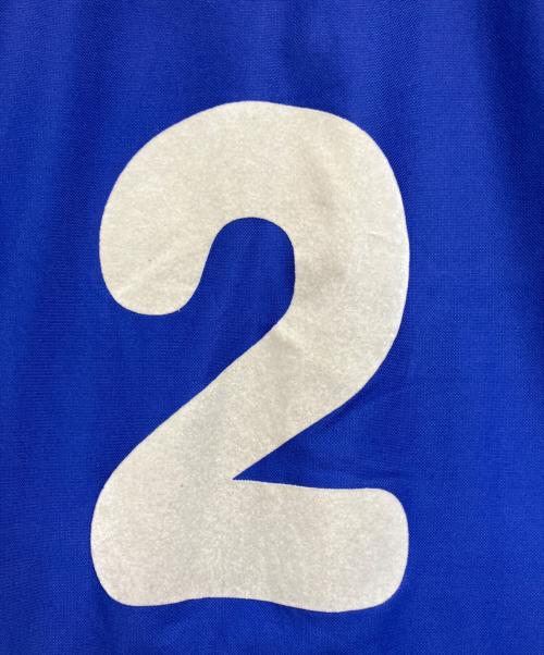 adidas（アディダス）adidas (アディダス) BERAVER (ブレイヴァー) 半袖カットソー ブルー×ホワイト サイズ:US XLの古着・服飾アイテム