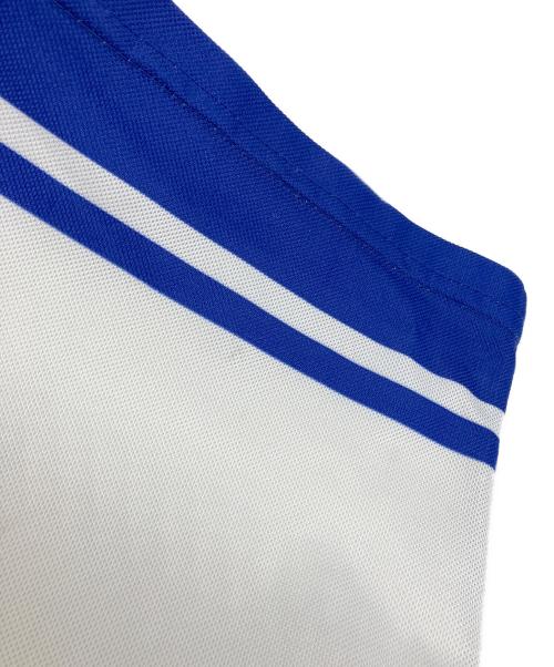 adidas（アディダス）adidas (アディダス) BERAVER (ブレイヴァー) 半袖カットソー ブルー×ホワイト サイズ:US XLの古着・服飾アイテム