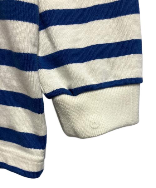 JOURNAL STANDARD relume（ジャーナルスタンダード レリューム）JOURNAL STANDARD relume (ジャーナルスタンダード レリューム) 別注 ヘビーオンスボーダー ロングスリーブTシャツ ホワイト×ブルー サイズ:Mの古着・服飾アイテム