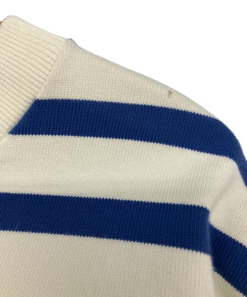 JOURNAL STANDARD relume（ジャーナルスタンダード レリューム）JOURNAL STANDARD relume (ジャーナルスタンダード レリューム) 別注 ヘビーオンスボーダー ロングスリーブTシャツ ホワイト×ブルー サイズ:Mの古着・服飾アイテム