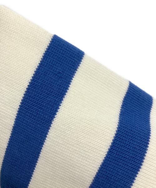 JOURNAL STANDARD relume（ジャーナルスタンダード レリューム）JOURNAL STANDARD relume (ジャーナルスタンダード レリューム) 別注 ヘビーオンスボーダー ロングスリーブTシャツ ホワイト×ブルー サイズ:Mの古着・服飾アイテム