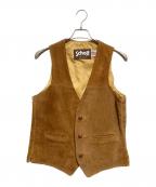 Schottショット）の古着「スウェードベスト」｜ブラウン