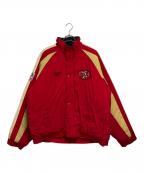 REEBOKリーボック）の古着「ナイロンジャケット」｜レッド×ベージュ