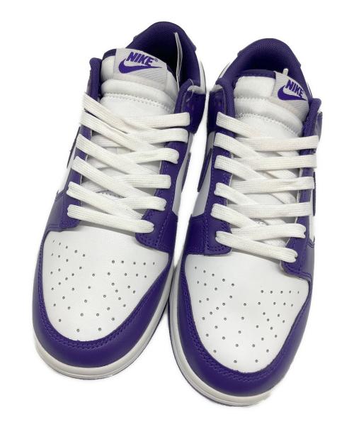 NIKE（ナイキ）NIKE (ナイキ) Dunk Low Retro（ダンク ロー レトロ） ホワイト×パープル サイズ:US 9.5の古着・服飾アイテム