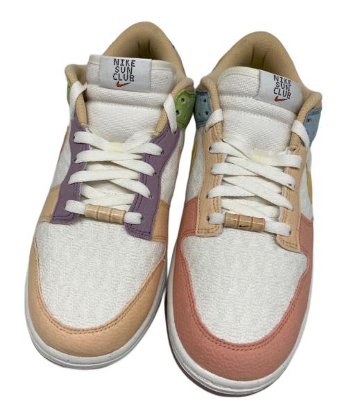 NIKE（ナイキ）NIKE (ナイキ) Women's Dunk Low Sun Club（ウィメンズ ダンク ロー サンクラブ） ホワイト×ベージュ サイズ:US 11の古着・服飾アイテム