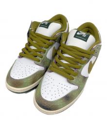 NIKE SB×Alexis Sablone（ナイキエスビー×アレクシス・サブローン）の古着「Dunk Low Pro（ダンク ロー プロ）」｜グリーン×ホワイト