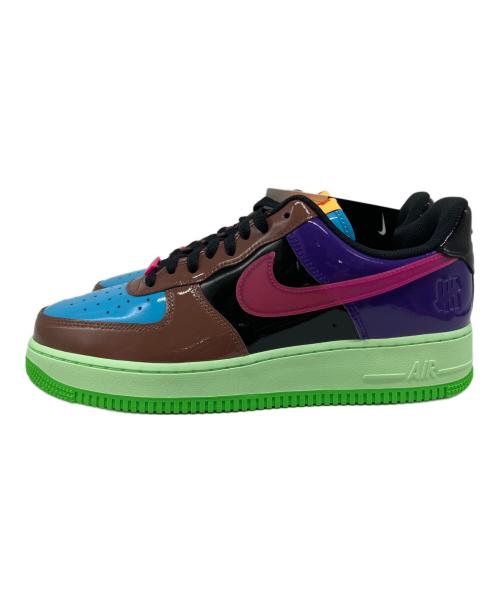 NIKE（ナイキ）NIKE (ナイキ) UNDEFEATED (アンディフィーテッド) Air Force 1 Low SP（エアフォース1 ロー SP） グリーン×パープル サイズ:US 9.5の古着・服飾アイテム