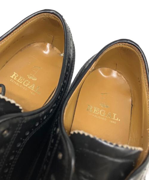 REGAL（リーガル）REGAL (リーガル) ウイングチップ ブラック サイズ:25EEの古着・服飾アイテム