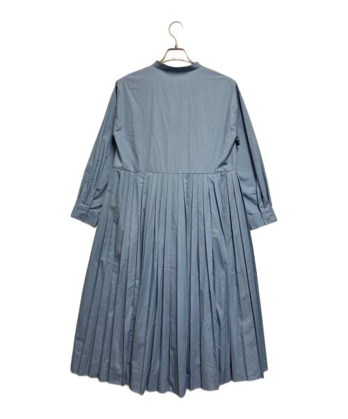 RAY BEAMS（レイ ビームス）RAY BEAMS (レイ ビームス) リーツ キリカエ バンドカラー ワンピース ブルー サイズ:FREEの古着・服飾アイテム