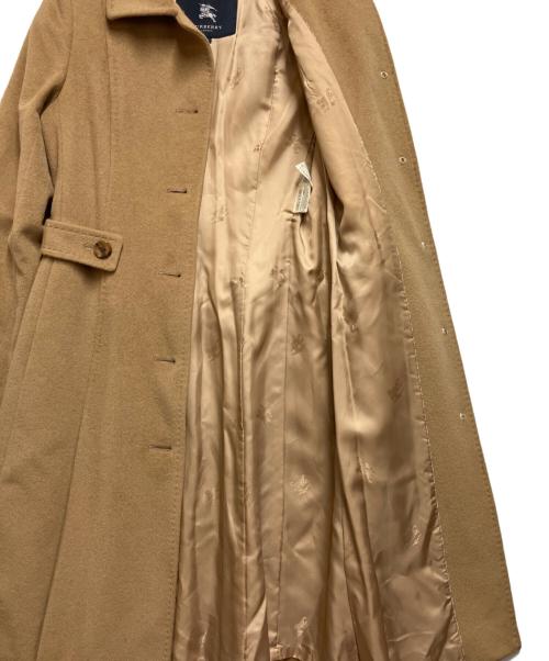 BURBERRY LONDON（バーバリーロンドン）BURBERRY LONDON (バーバリーロンドン) アンゴラ混コート ブラウン サイズ:38の古着・服飾アイテム