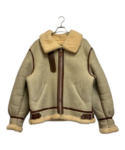 AVIREX（アヴィレックス）AVIREX (アヴィレックス) B-3ムートンフライトジャケット ベージュ サイズ:42の古着・服飾アイテム