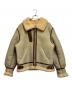 AVIREX（アヴィレックス）の古着「B-3ムートンフライトジャケット」｜ベージュ