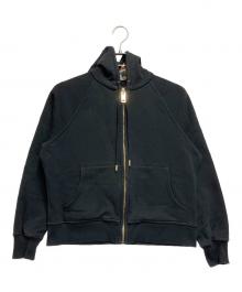 BURBERRY（バーバリー）の古着「インサイドノヴァチェックフーディージップパーカー」｜ブラック