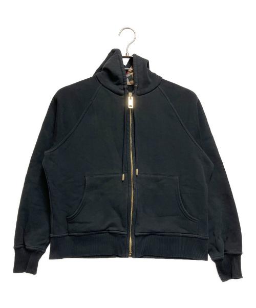 BURBERRY（バーバリー）BURBERRY (バーバリー) インサイドノヴァチェックフーディージップパーカー ブラック サイズ:Mの古着・服飾アイテム