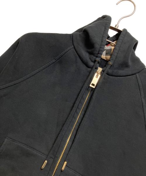 BURBERRY（バーバリー）BURBERRY (バーバリー) インサイドノヴァチェックフーディージップパーカー ブラック サイズ:Mの古着・服飾アイテム