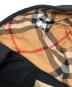 中古・古着 BURBERRY (バーバリー) インサイドノヴァチェックフーディージップパーカー ブラック サイズ:M：15000円