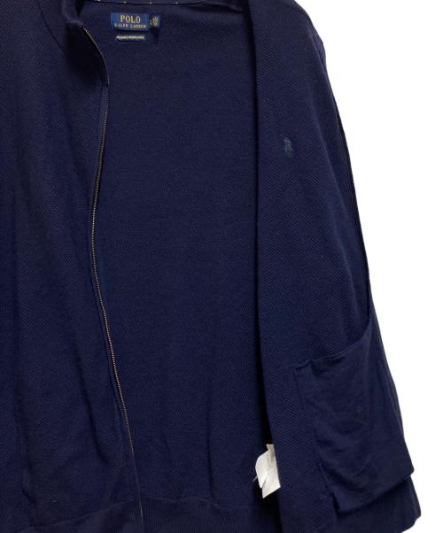 POLO RALPH LAUREN（ポロ・ラルフローレン）POLO RALPH LAUREN (ポロ・ラルフローレン) ニットジャケット インディゴ サイズ:XLの古着・服飾アイテム