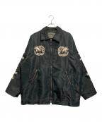 不明フメイ）の古着「スカジャン」｜ブラック
