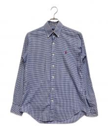 POLO RALPH LAUREN（ポロ・ラルフローレン）の古着「ボタンダウンシャツ」｜ブルー×ホワイト