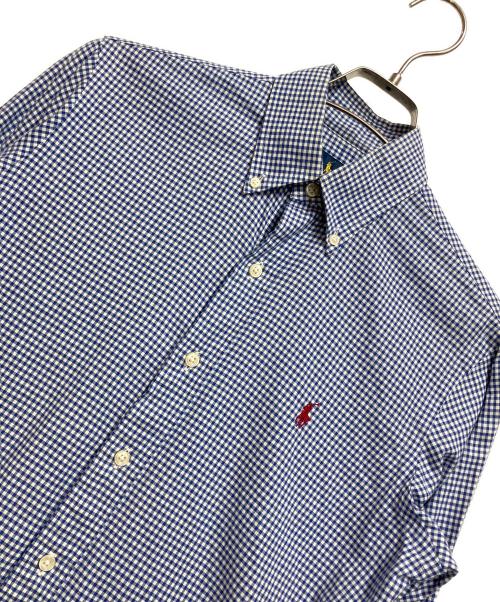 POLO RALPH LAUREN（ポロ・ラルフローレン）POLO RALPH LAUREN (ポロ・ラルフローレン) ボタンダウンシャツ ブルー×ホワイト サイズ:XSの古着・服飾アイテム