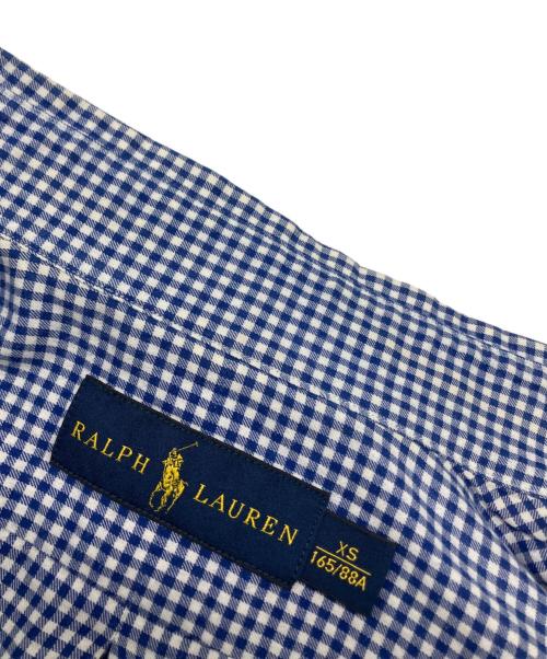 POLO RALPH LAUREN（ポロ・ラルフローレン）POLO RALPH LAUREN (ポロ・ラルフローレン) ボタンダウンシャツ ブルー×ホワイト サイズ:XSの古着・服飾アイテム
