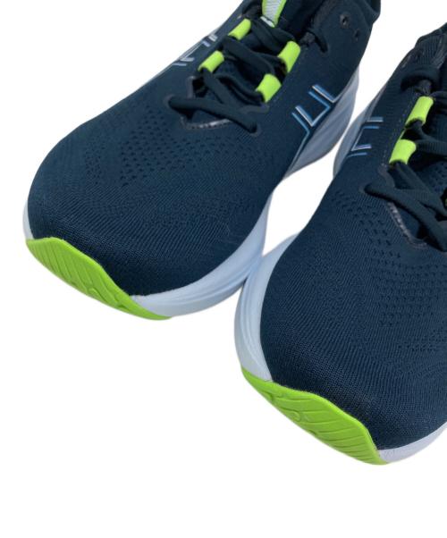 asics（アシックス）asics (アシックス) GEL-NIMBUS 26(ゲル ニンバス 26) ネイビー×ネオンイエロー サイズ:US 9 1/2の古着・服飾アイテム