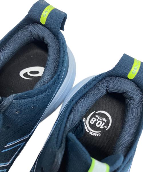 asics（アシックス）asics (アシックス) GEL-NIMBUS 26(ゲル ニンバス 26) ネイビー×ネオンイエロー サイズ:US 9 1/2の古着・服飾アイテム