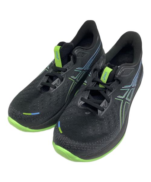 asics（アシックス）asics (アシックス) GEL-CUMULUS 26（ゲル キュムラス26） ブラック×ネオングリーン サイズ:US 10の古着・服飾アイテム