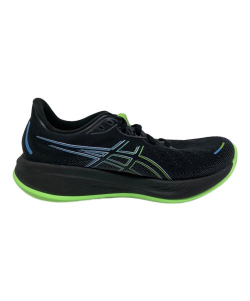 asics（アシックス）asics (アシックス) GEL-CUMULUS 26（ゲル キュムラス26） ブラック×ネオングリーン サイズ:US 10の古着・服飾アイテム