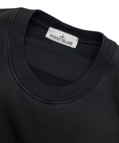 STONE ISLAND（ストーンアイランド）STONE ISLAND (ストーンアイランド) ORGANIC COTTON FLEECE ブラック サイズ:Lの古着・服飾アイテム