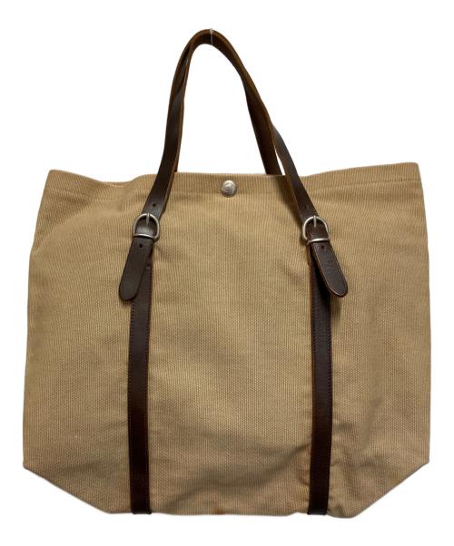 IL BISONTE（イル ビゾンテ）IL BISONTE (イル ビゾンテ) トートバッグ ベージュ×ブラウンの古着・服飾アイテム