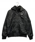 ALPHA INDUSTRIESアルファインダストリーズ）の古着「フーデットリブジャケット」｜ブラック