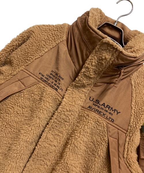 AVIREX（アヴィレックス）AVIREX (アヴィレックス) フリースジャケット ベージュ サイズ:Lの古着・服飾アイテム