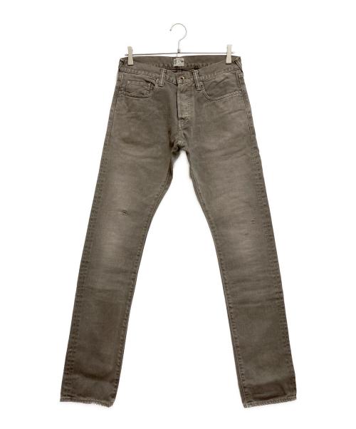 PRPS NOIR（ピーアールピーエス）PRPS NOIR (ピーアールピーエス) ダメージ加工デニムパンツ グレー サイズ:30の古着・服飾アイテム