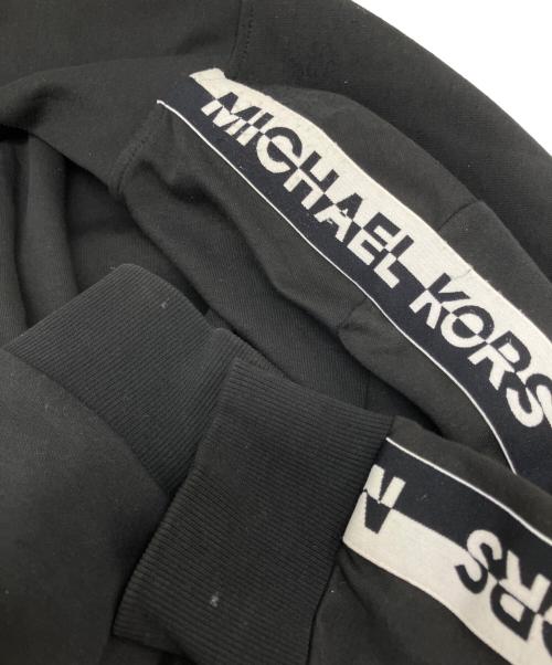 MICHAEL KORS（マイケル・コース）MICHAEL KORS (マイケル・コース) ロゴジップアップパーカー ブラック サイズ:Sの古着・服飾アイテム