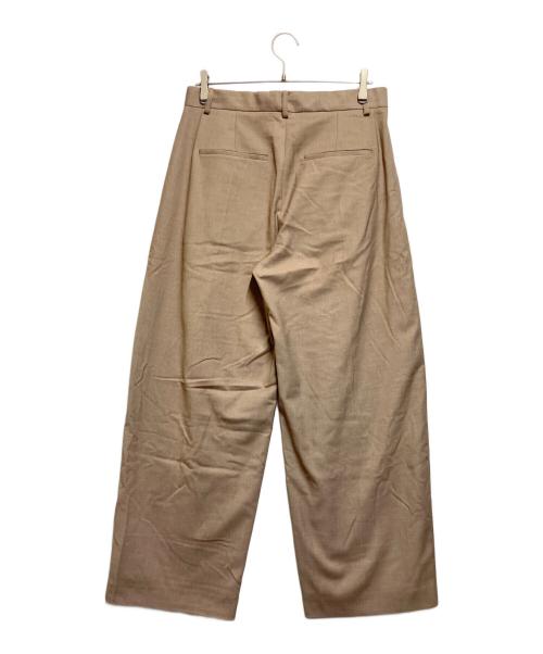 DEPENDRE（デパーンドル）DEPENDRE (デパーンドル) アジャスタブルタックパンツ ベージュ サイズ:Mの古着・服飾アイテム