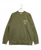 AVIREXアヴィレックス）の古着「クルーネックスウェット」｜オリーブ