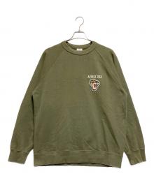 AVIREX（アヴィレックス）の古着「クルーネックスウェット」｜オリーブ