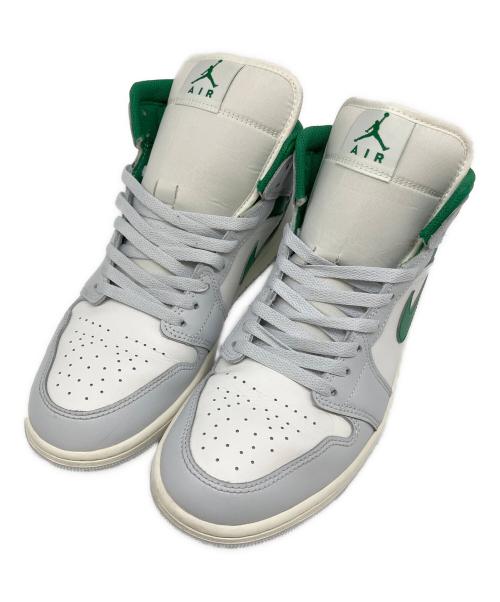 NIKE（ナイキ）NIKE (ナイキ) Air Jordan 1 Mid（エアジョーダン1 ミッド） グリーン×ホワイト サイズ:US 10の古着・服飾アイテム