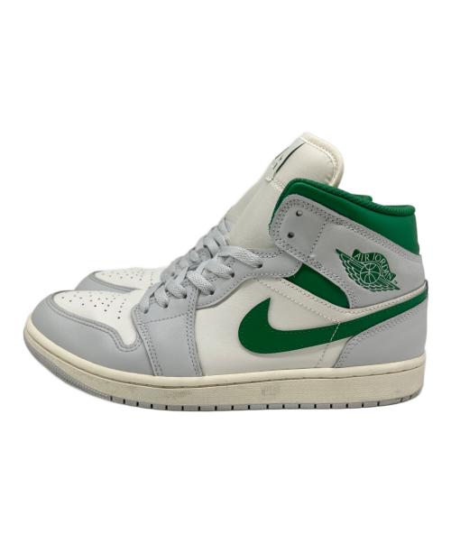 NIKE（ナイキ）NIKE (ナイキ) Air Jordan 1 Mid（エアジョーダン1 ミッド） グリーン×ホワイト サイズ:US 10の古着・服飾アイテム