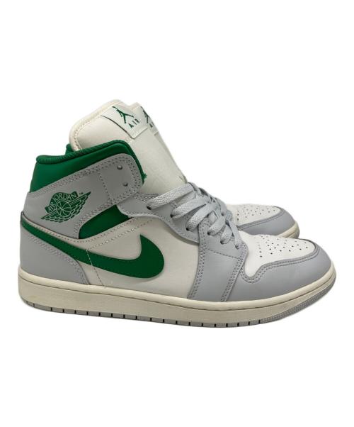 NIKE（ナイキ）NIKE (ナイキ) Air Jordan 1 Mid（エアジョーダン1 ミッド） グリーン×ホワイト サイズ:US 10の古着・服飾アイテム
