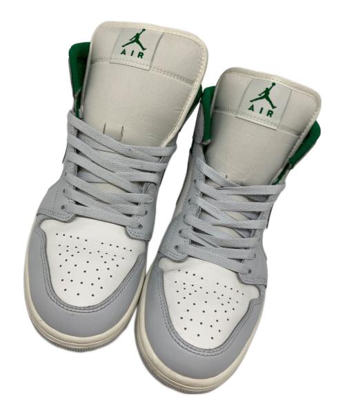 NIKE（ナイキ）NIKE (ナイキ) Air Jordan 1 Mid（エアジョーダン1 ミッド） グリーン×ホワイト サイズ:US 10の古着・服飾アイテム