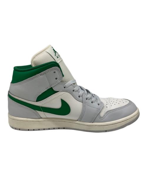 NIKE（ナイキ）NIKE (ナイキ) Air Jordan 1 Mid（エアジョーダン1 ミッド） グリーン×ホワイト サイズ:US 10の古着・服飾アイテム