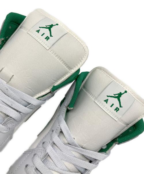 NIKE（ナイキ）NIKE (ナイキ) Air Jordan 1 Mid（エアジョーダン1 ミッド） グリーン×ホワイト サイズ:US 10の古着・服飾アイテム