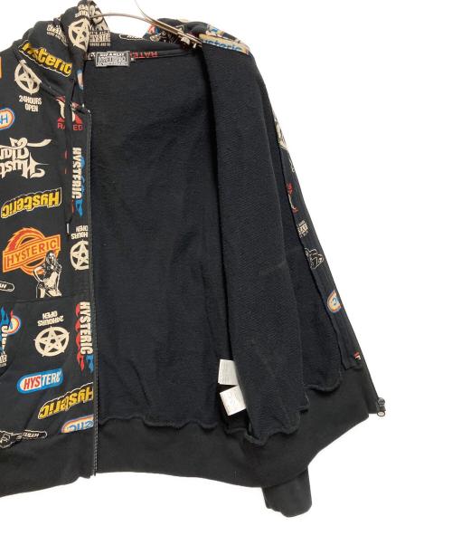 Hysteric Glamour（ヒステリックグラマー）Hysteric Glamour (ヒステリックグラマー) ジップパーカー ブラック サイズ:Mの古着・服飾アイテム