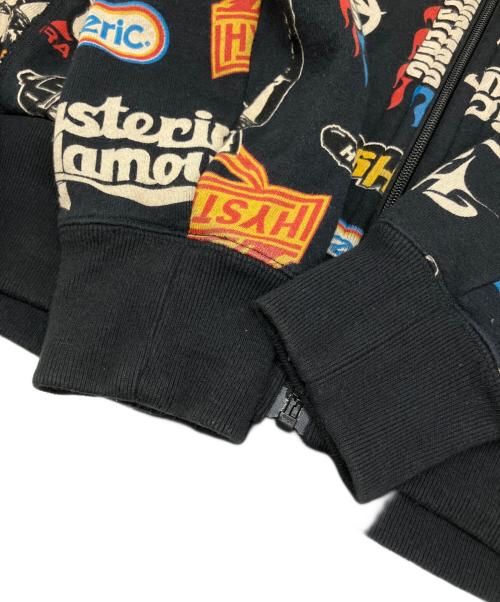 Hysteric Glamour（ヒステリックグラマー）Hysteric Glamour (ヒステリックグラマー) ジップパーカー ブラック サイズ:Mの古着・服飾アイテム