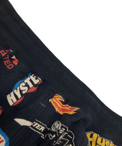 Hysteric Glamour（ヒステリックグラマー）Hysteric Glamour (ヒステリックグラマー) CHAINSAW柄スウェットパンツ ブラック サイズ:Mの古着・服飾アイテム