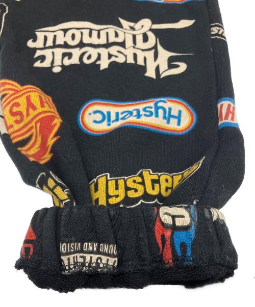 Hysteric Glamour（ヒステリックグラマー）Hysteric Glamour (ヒステリックグラマー) CHAINSAW柄スウェットパンツ ブラック サイズ:Mの古着・服飾アイテム