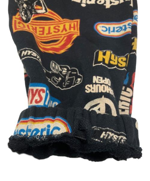 Hysteric Glamour（ヒステリックグラマー）Hysteric Glamour (ヒステリックグラマー) CHAINSAW柄スウェットパンツ ブラック サイズ:Mの古着・服飾アイテム